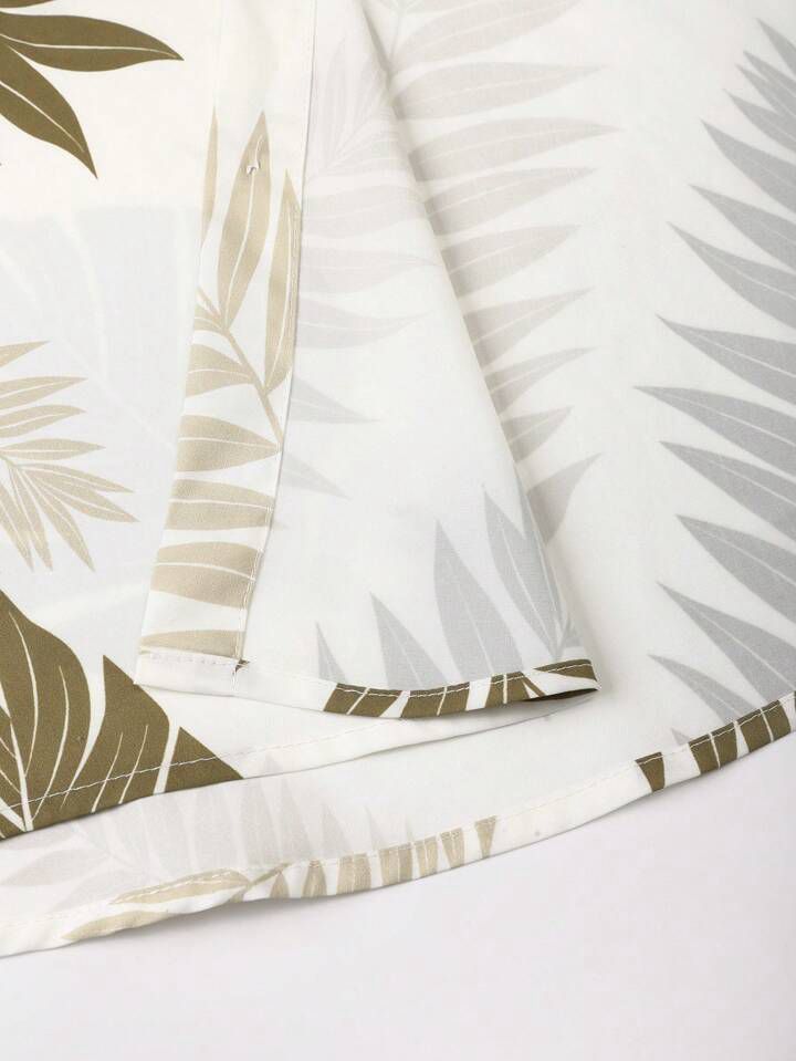 COLOR LEAF MENS SHIRT & SHORT SET .