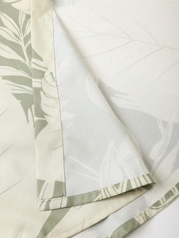 COLOR LEAF MENS SHIRT & SHORT SET .