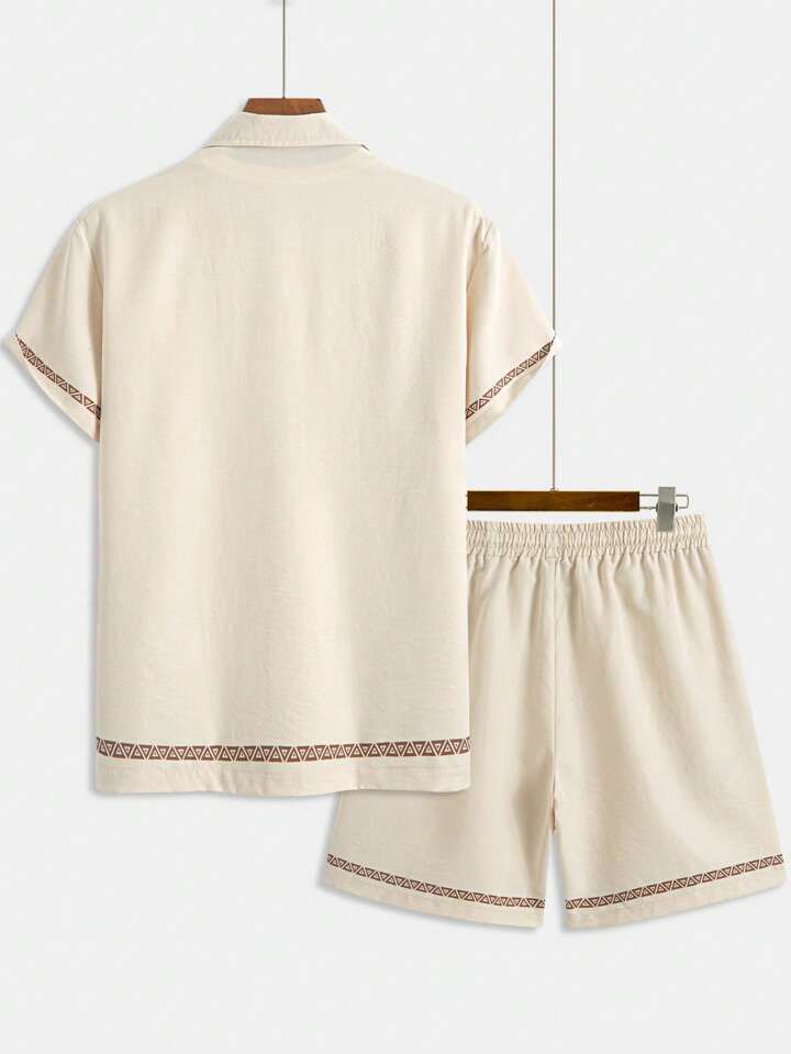 ROYAL HISTORY MENS SHIRT & SHORT SET .