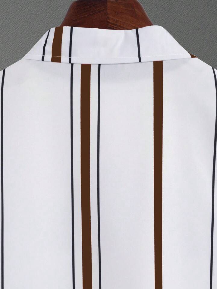 COLORING STRIPTED  DESIGN  MENS SHIRT & SHORT SET .