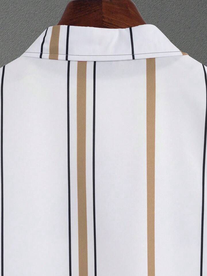 COLORING STRIPTED  DESIGN  MENS SHIRT & SHORT SET .