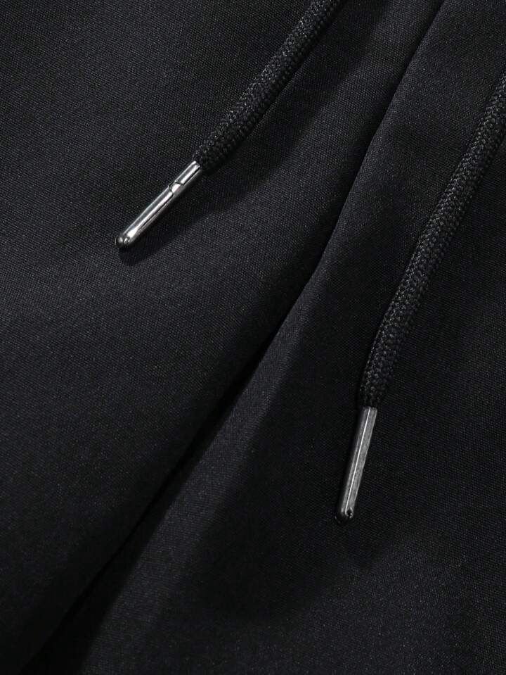 BLACK - BLUL CAUSLY DESIGN  MENS SHIRT & SHORT SET .