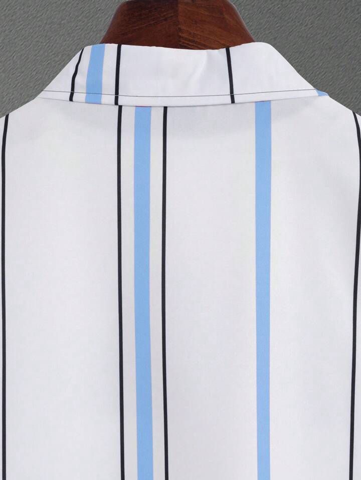 COLORING STRIPTED  DESIGN  MENS SHIRT & SHORT SET .