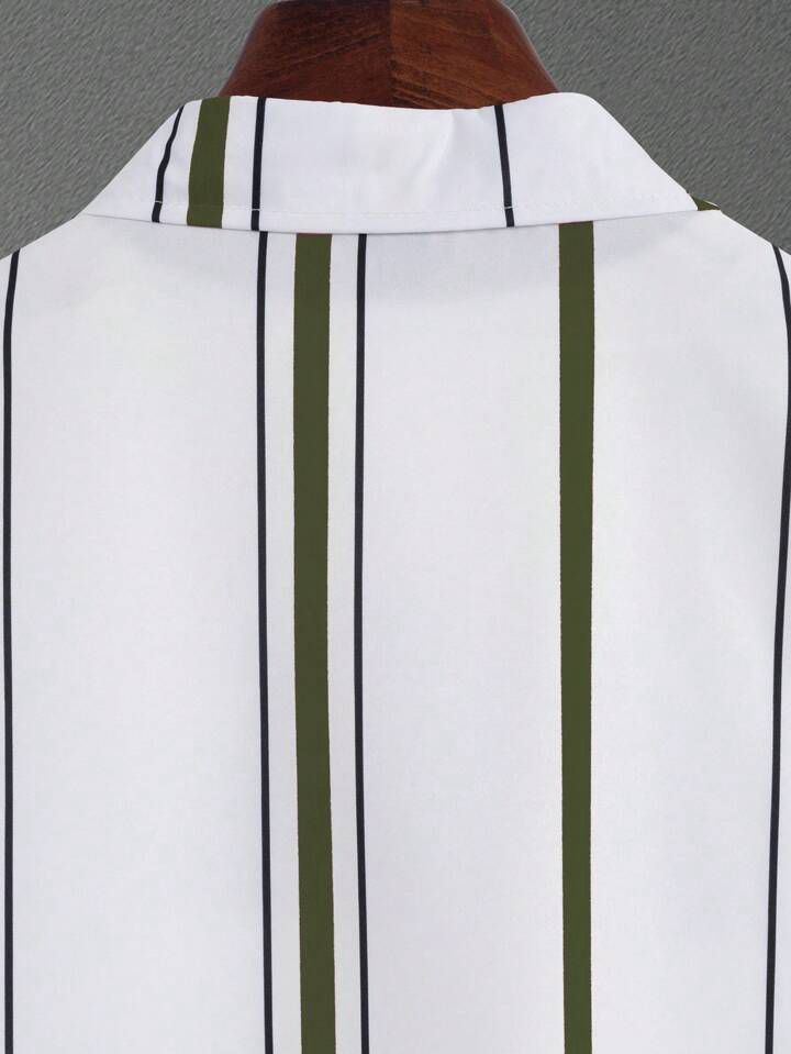 COLORING STRIPTED  DESIGN  MENS SHIRT & SHORT SET .