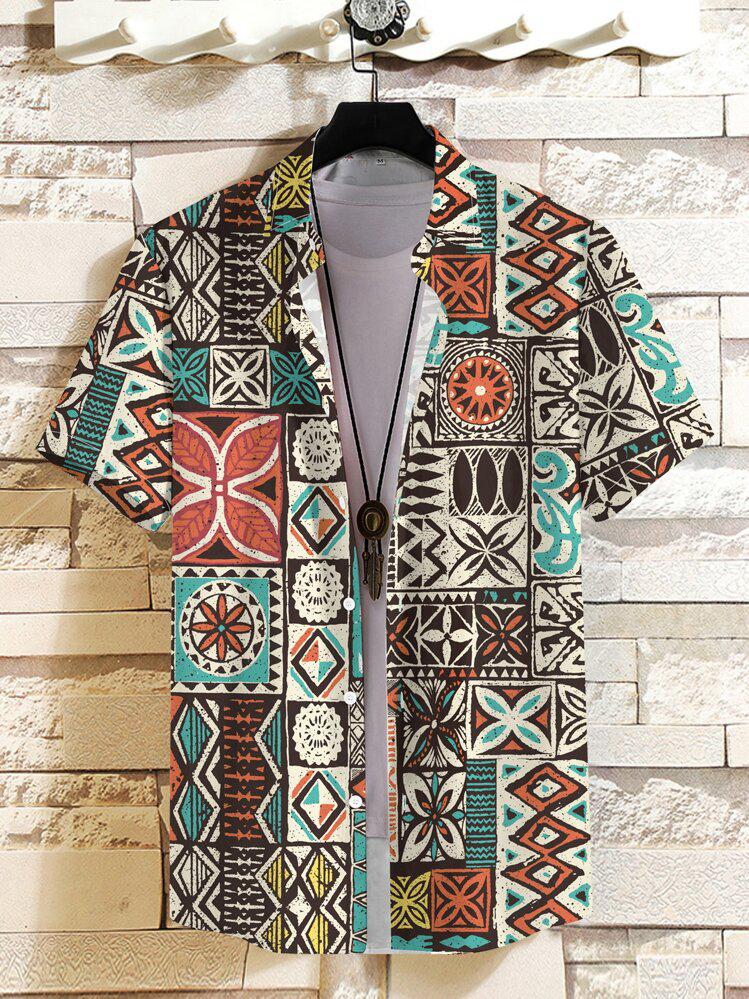 COLORFUL CHEXING BLOCK MENS SHIRT .