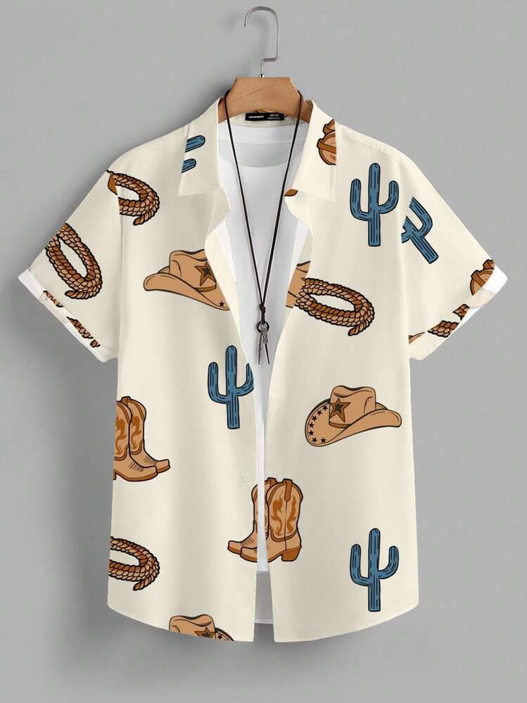 CREAM CAP HISTORY  MENS SHIRT .