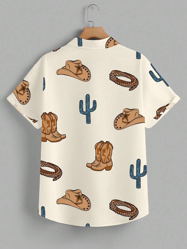 CREAM CAP HISTORY  MENS SHIRT .