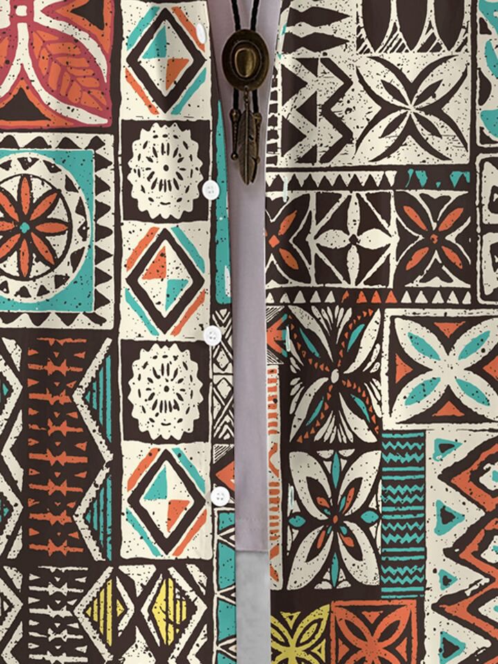 COLORFUL CHEXING BLOCK MENS SHIRT .