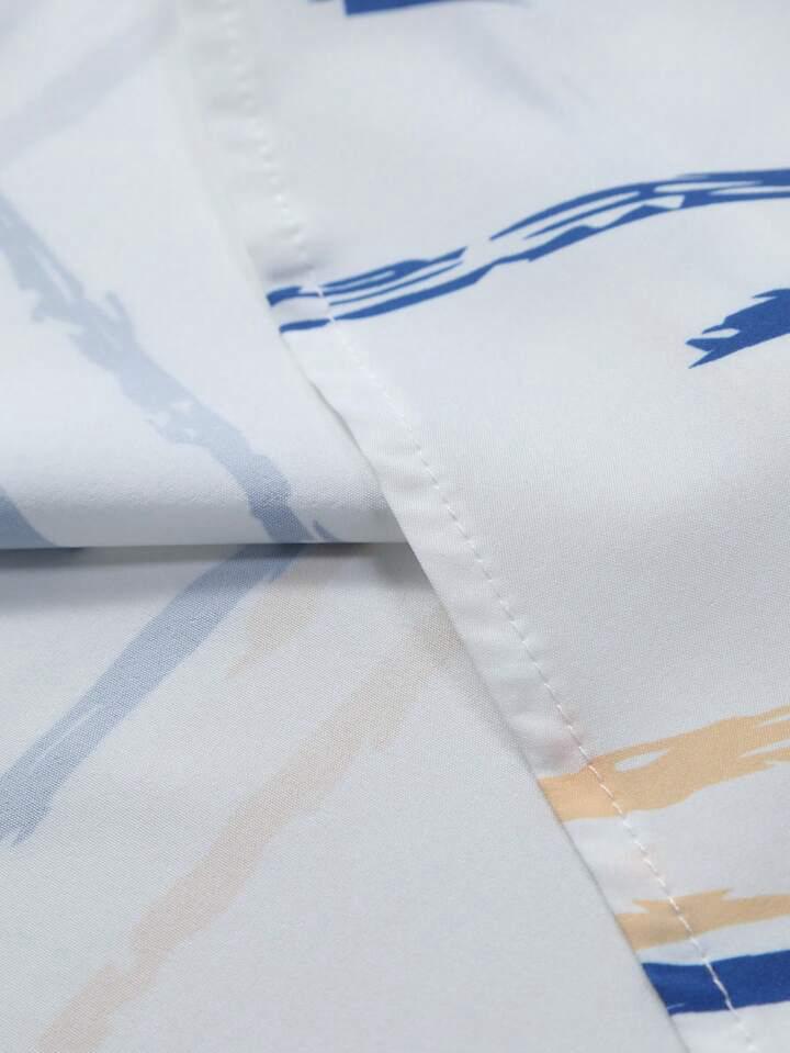 BLUE WHHITE STIRPTED MENS SHIRT .