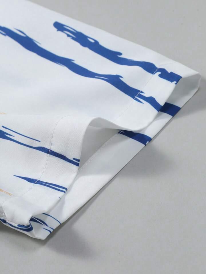 BLUE WHHITE STIRPTED MENS SHIRT .