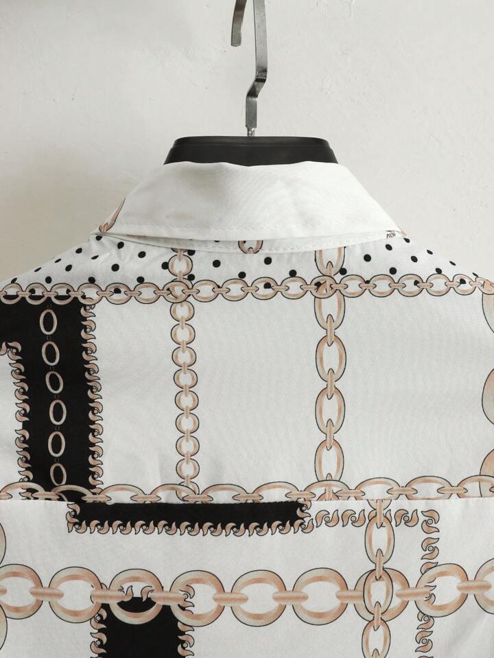 GLODEN BLOCK STRIPTED MENS SHIRT .