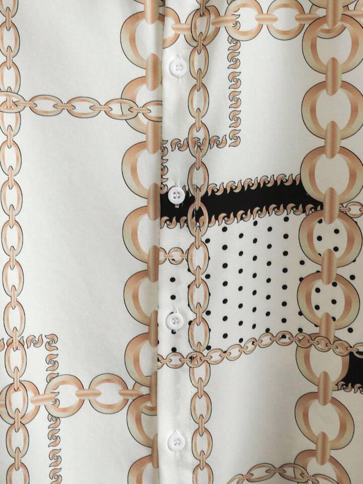 GLODEN BLOCK STRIPTED MENS SHIRT .