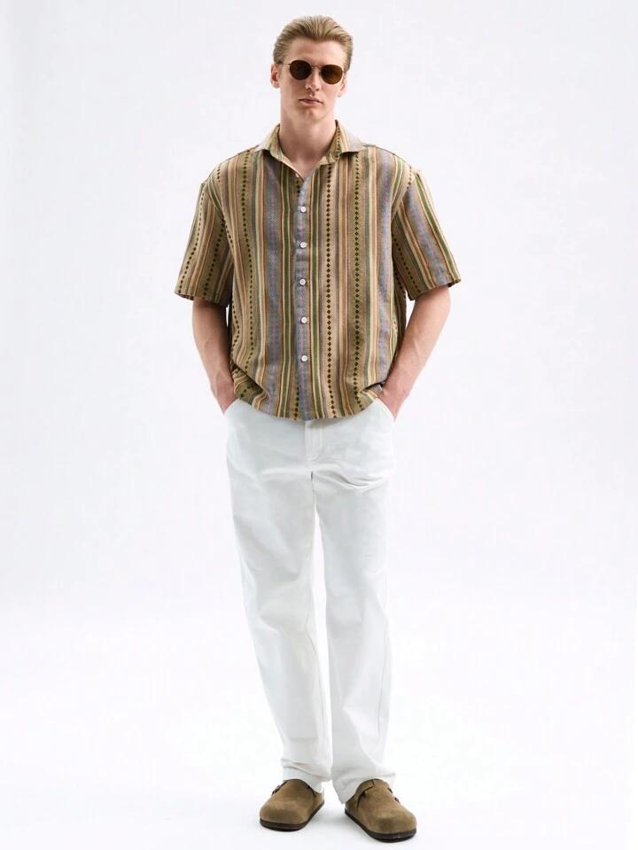 COLOR HISTORY STRIPTED MENS SHIRT .