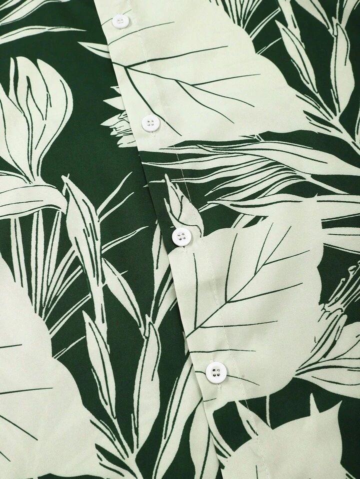 COLOR LEAF MENS SHIRT & SHORT SET .